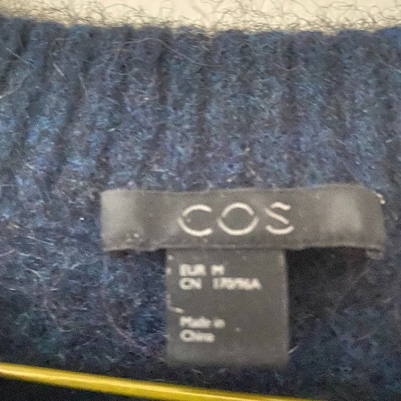 COS Navy Blue Wool Sweater size M - Picture 4 of 7